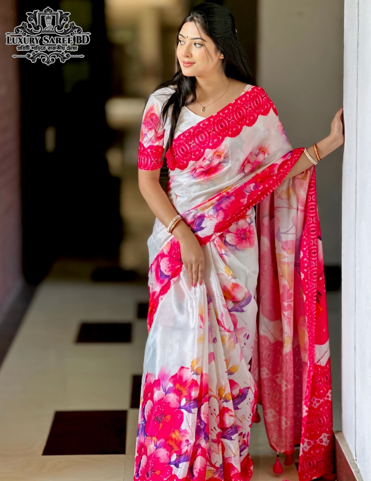 Chanderi silk saree